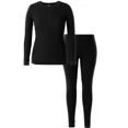 thumbnail image 1 of Fruit of the Loom Women's Micro Waffle Premium Thermal Set X-Large Black, 1 of 4