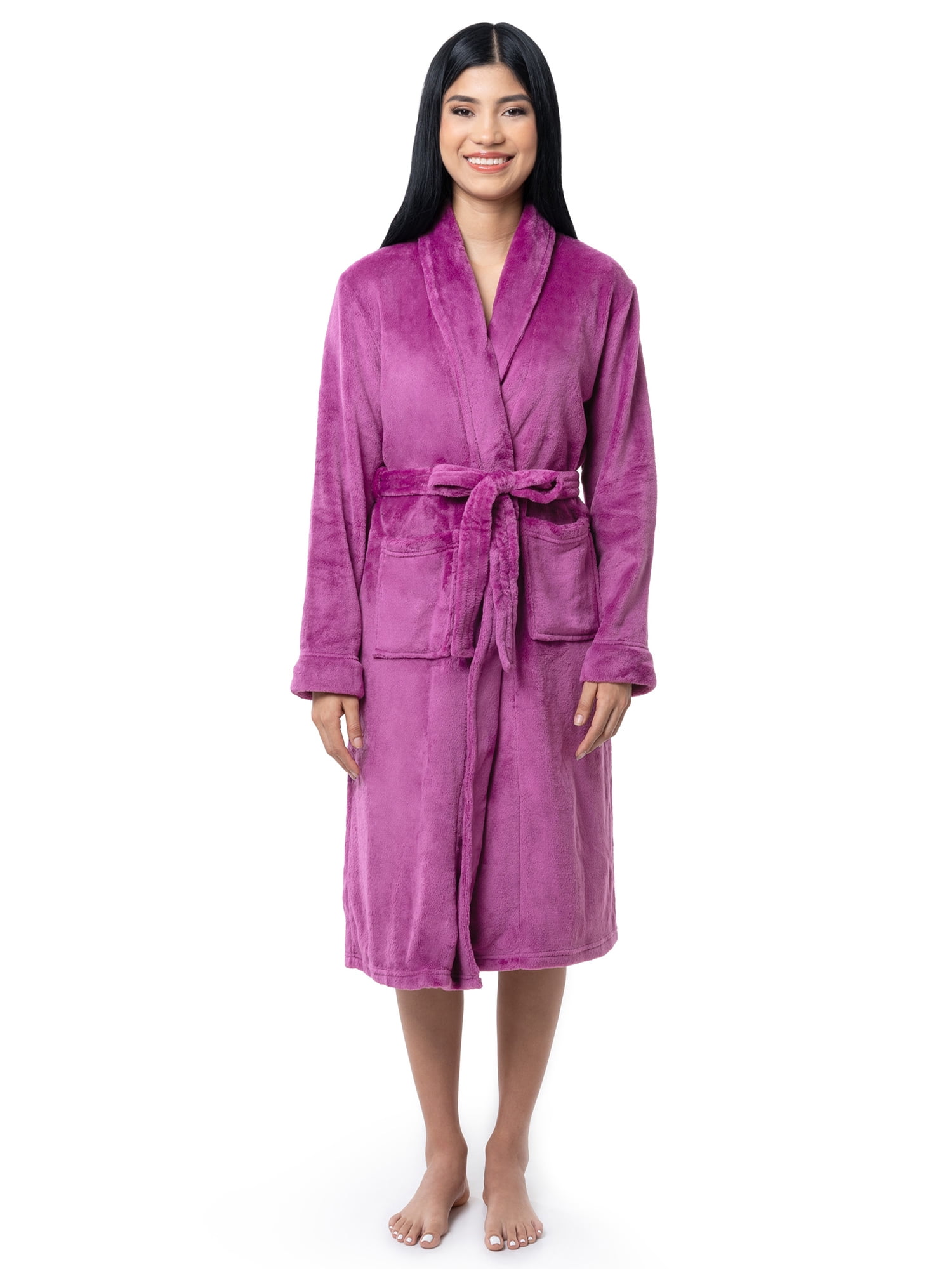 Fruit of the Loom Women's and Women's Plus Beyond Soft Fleece Robe