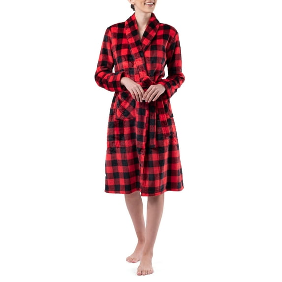 Fruit of the Loom Women's and Women's Plus Beyond Soft Fleece Robe