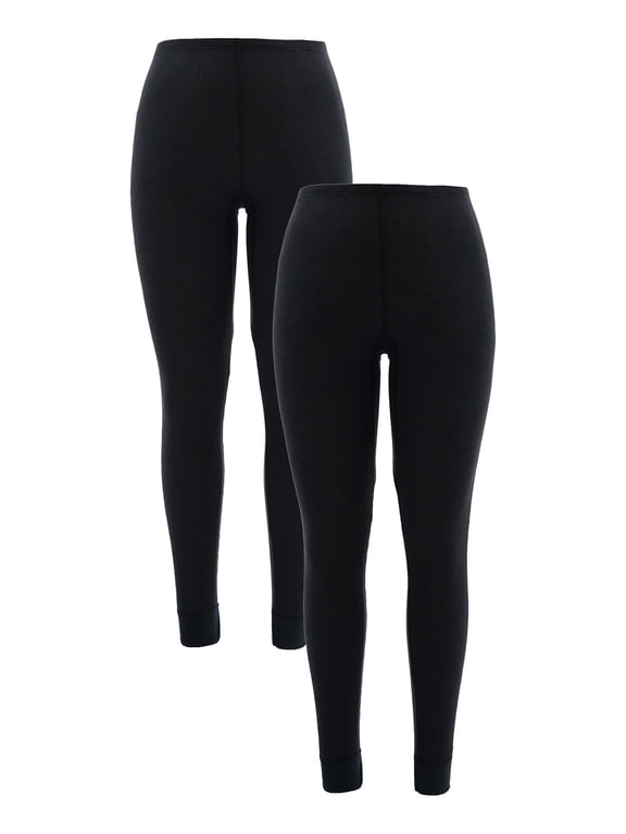 Women's and Women's Plus Eversoft Waffle Thermal Bottom, 2-Pack