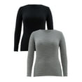 thumbnail image 1 of Fruit of the Loom Women's and Women's Plus Eversoft Waffle Thermal Top, 2-Pack, 1 of 15