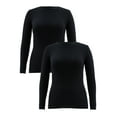 thumbnail image 1 of Fruit of the Loom Women's and Women's Plus Eversoft Waffle Thermal Top, 2-Pack, 1 of 10