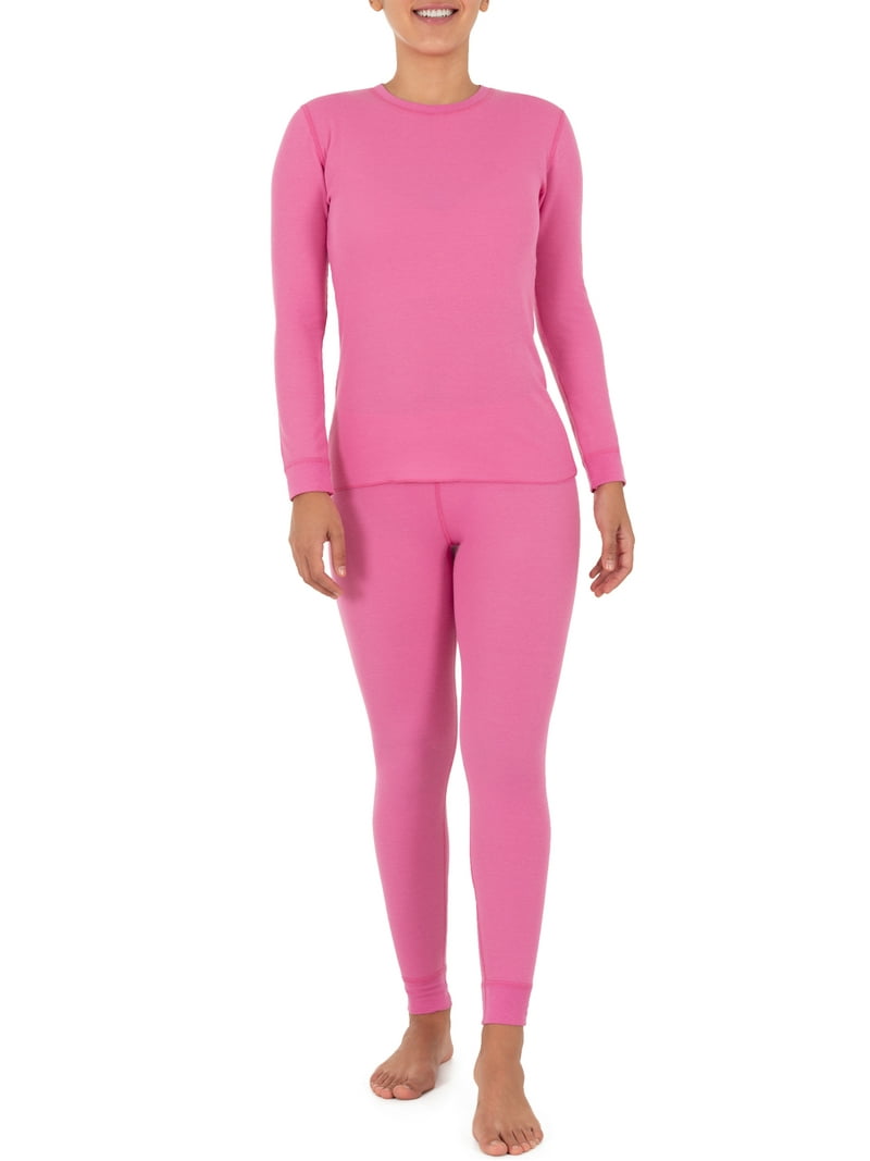 Fruit of the Loom Women's and Women's Plus Long Underwear 2-Piece