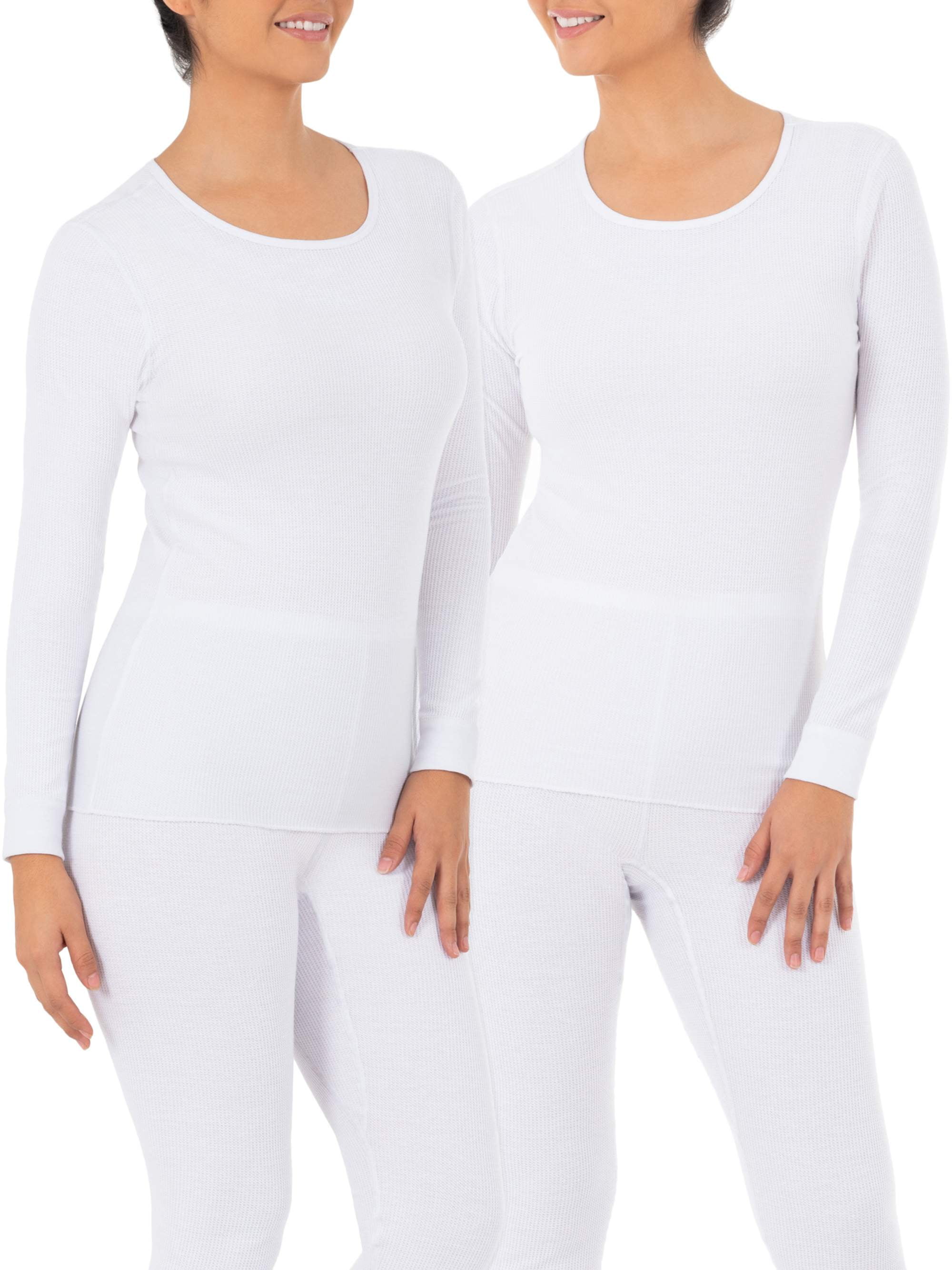 Fruit of the loom women's waffle thermal underwear top hotsell