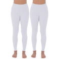thumbnail image 1 of Fruit of the Loom Women's and Women's Plus Long Underwear Waffle Thermal Bottoms, 2-Pack, 1 of 3