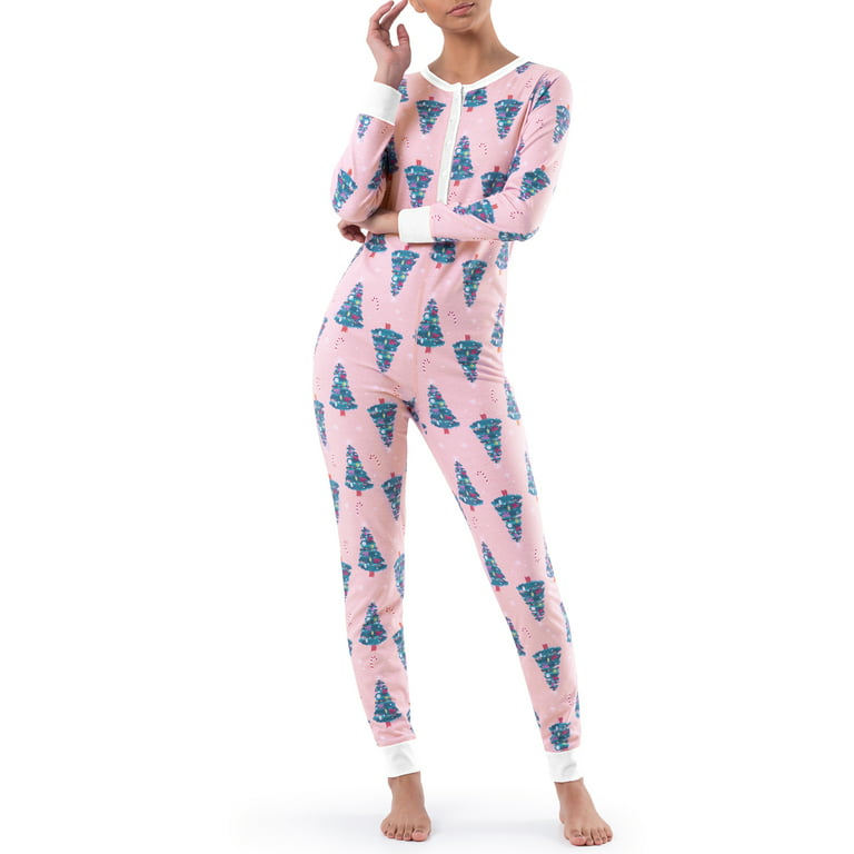 Fruit of the Loom Women's and Women's Plus Long Underwear Waffle Thermal Union  Suit 