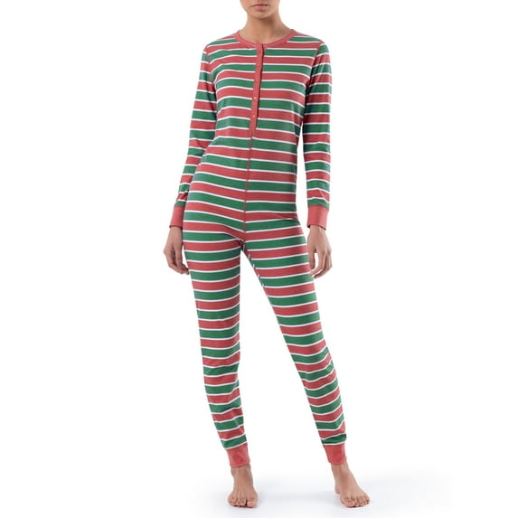 Fruit of the Loom Women's and Women's Plus Long Underwear Waffle Thermal Union Suit