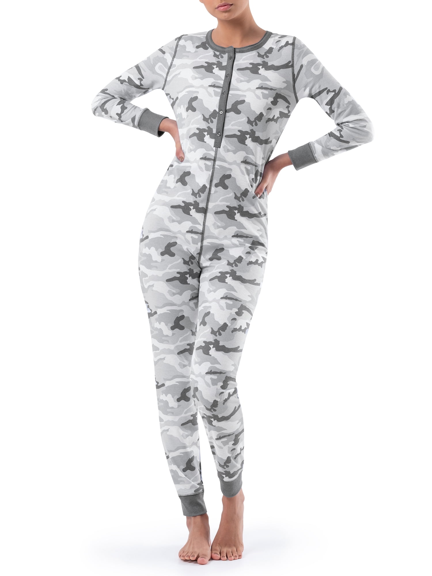 Fruit of the Loom Women's and Women's Plus Long Underwear Waffle Thermal Union Suit