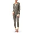 thumbnail image 1 of Fruit of the Loom Women's and Women's Plus Thermal Henley Top & Bottom Set, 1 of 16