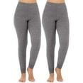 thumbnail image 1 of Fruit of the Loom Women's and Women's Plus Long Underwear Waffle Thermal Bottoms, 2-Pack, 1 of 3