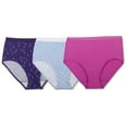 thumbnail image 1 of Fruit of the Loom Womens 3-Pack Assorted Briefs (Assorted  8), 1 of 2
