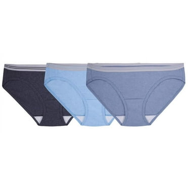 Fruit of the Loom Womens 3-Pack Assorted Cotton Panties (Assorted  8)