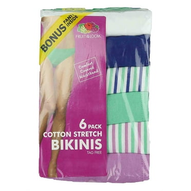 Fruit of the Loom Womens 6 Pack Assorted Panties Purple 2XL