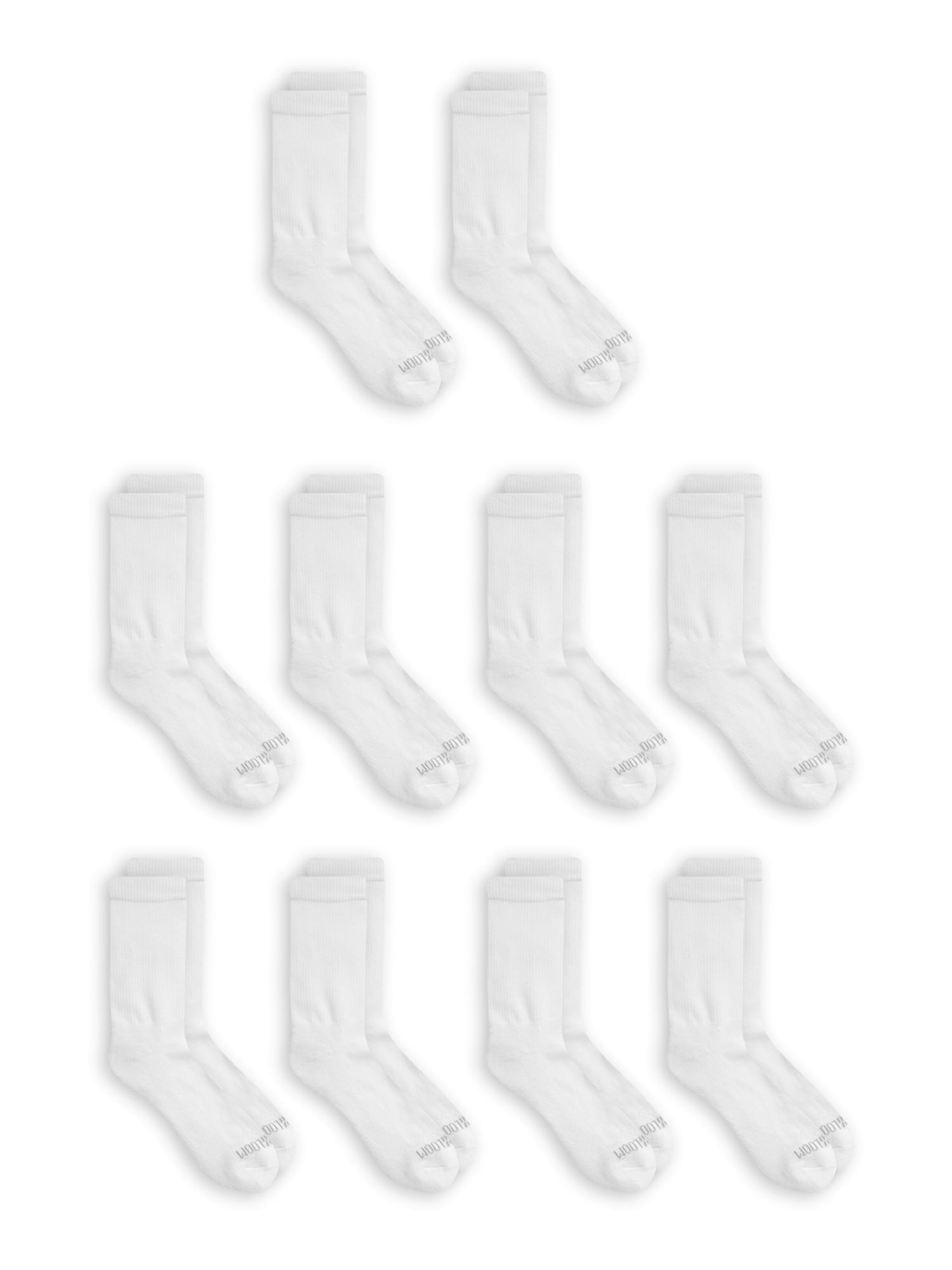 Fruit of the Loom Women's Soft Cushioned Crew Socks, 10-Pack Value ...