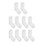 Fruit of the Loom Womens Everyday Soft Cushioned Crew Socks, 10-Pack