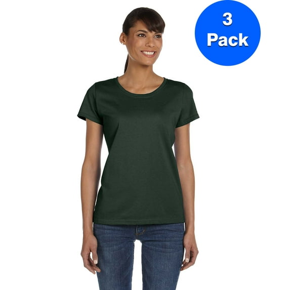 Fruit of the Loom Womens HD T-Shirt L3930R (3 PACK)