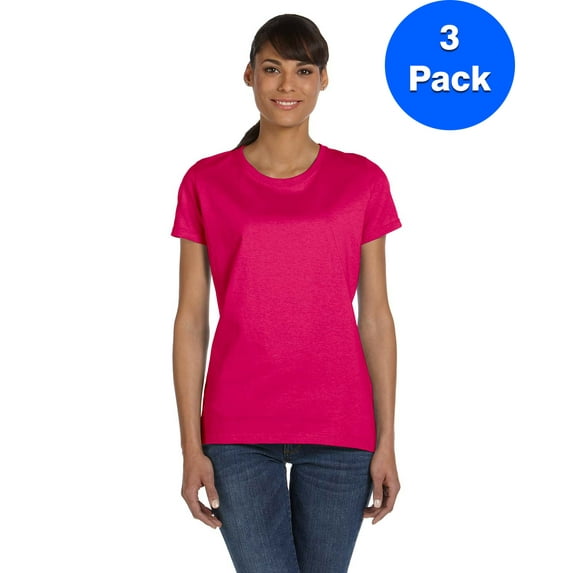 Fruit of the Loom Womens HD T-Shirt L3930R (3 PACK)