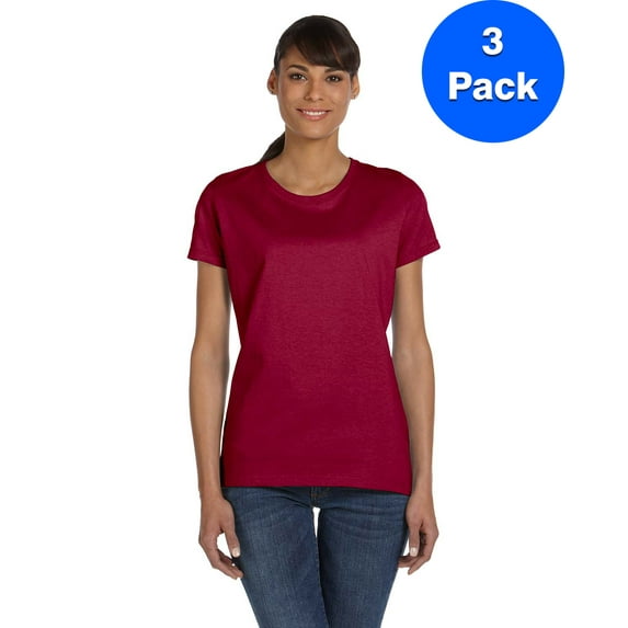 Fruit of the Loom Womens HD T-Shirt L3930R (3 PACK)