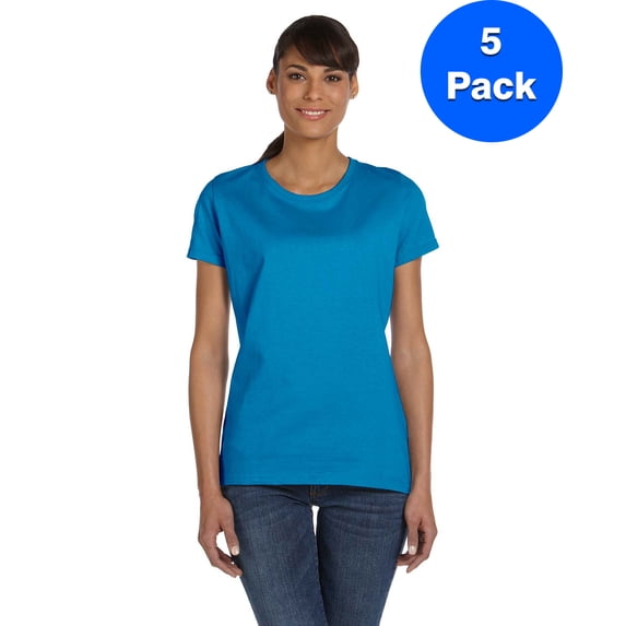 Fruit of the Loom Womens HD T-Shirt L3930R (5 PACK)