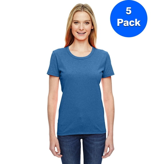 Fruit of the Loom Womens HD T-Shirt L3930R (5 PACK)