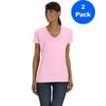 thumbnail image 1 of Fruit of the Loom Womens HD V-Neck T-Shirt L39VR (2 PACK), 1 of 3