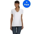 thumbnail image 1 of Fruit of the Loom Womens HD V-Neck T-Shirt L39VR (3 PACK), 1 of 3