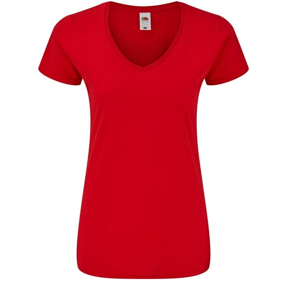 Fruit of the Loom Womens Iconic 150 V Neck T-Shirt