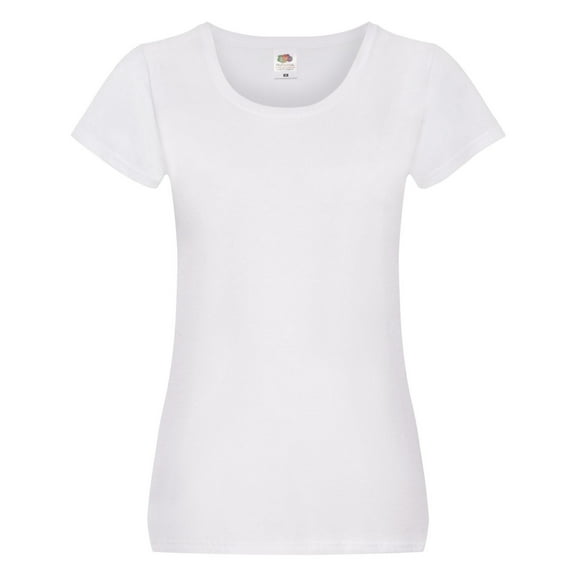 Fruit of the Loom Womens Original Plain Lady Fit T-Shirt