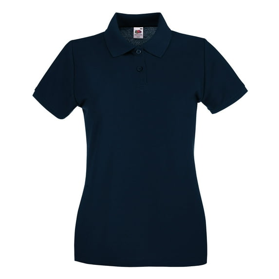 Fruit of the Loom Womens Premium Cotton Pique Lady Fit Polo Shirt