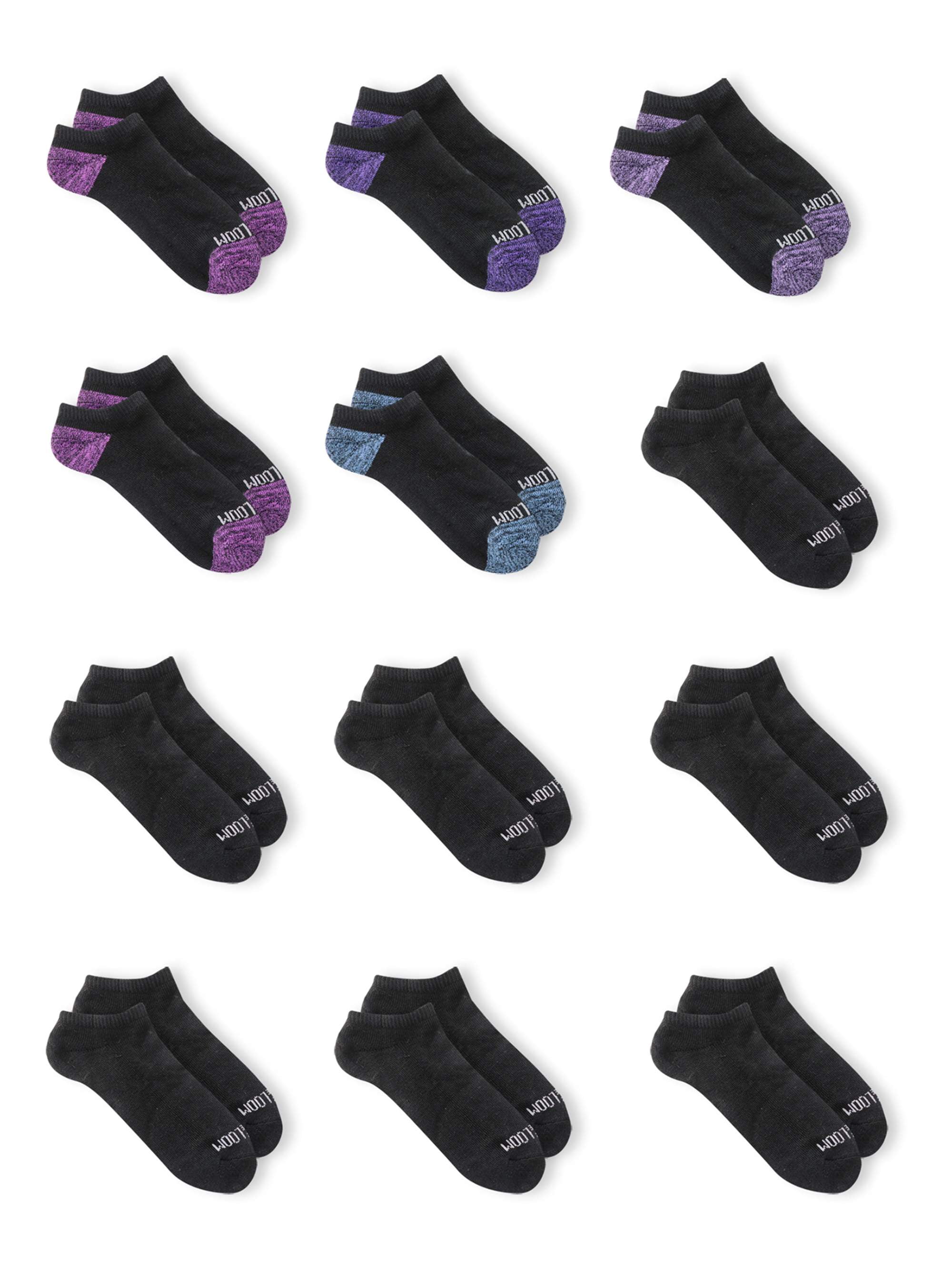 Fruit of the Loom Womens Soft & Comfortable Cushioned No Show Socks, 10 ...