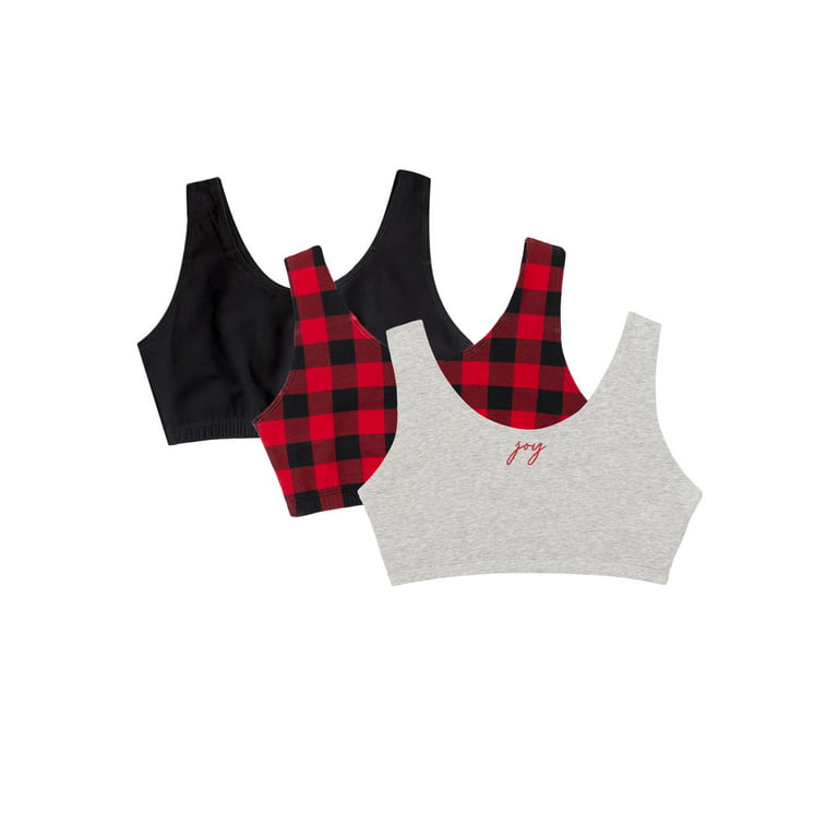 Fruit of the Loom- 3 Pack Tank-Style Sport Bras, Style 9012 : :  Clothing, Shoes & Accessories