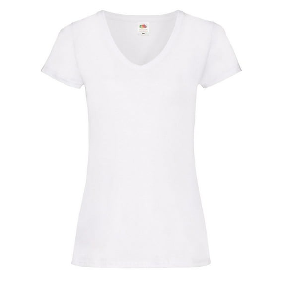Fruit of the Loom Womens V Neck Lady Fit T-Shirt