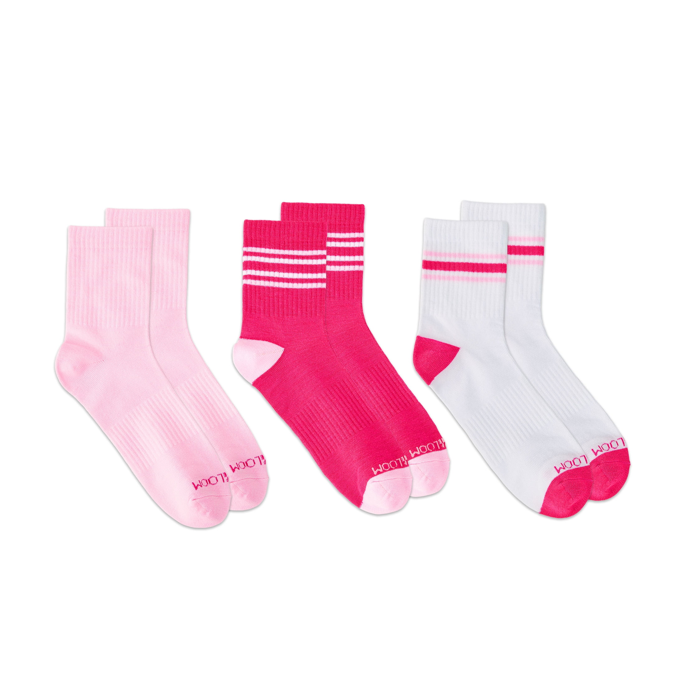 Fruit of the Loom Womens Value Mid Crew Socks, 3-Pack, Sock Sizes 4-10