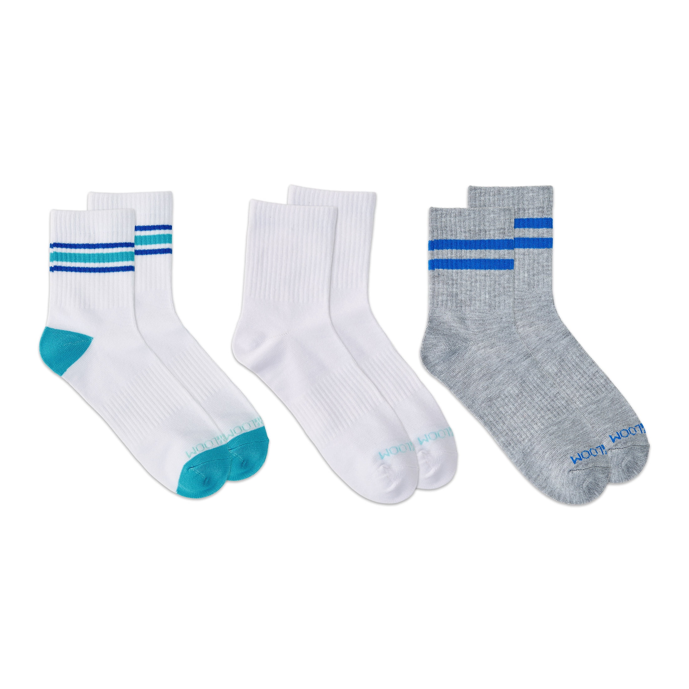 Fruit of the Loom Womens Value Mid Crew Socks, 3-Pack, Sock Sizes 4-10