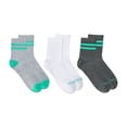 thumbnail image 1 of Fruit of the Loom Womens Value Mid Crew Socks, 3-Pack, Sock Sizes 4-10, 1 of 9