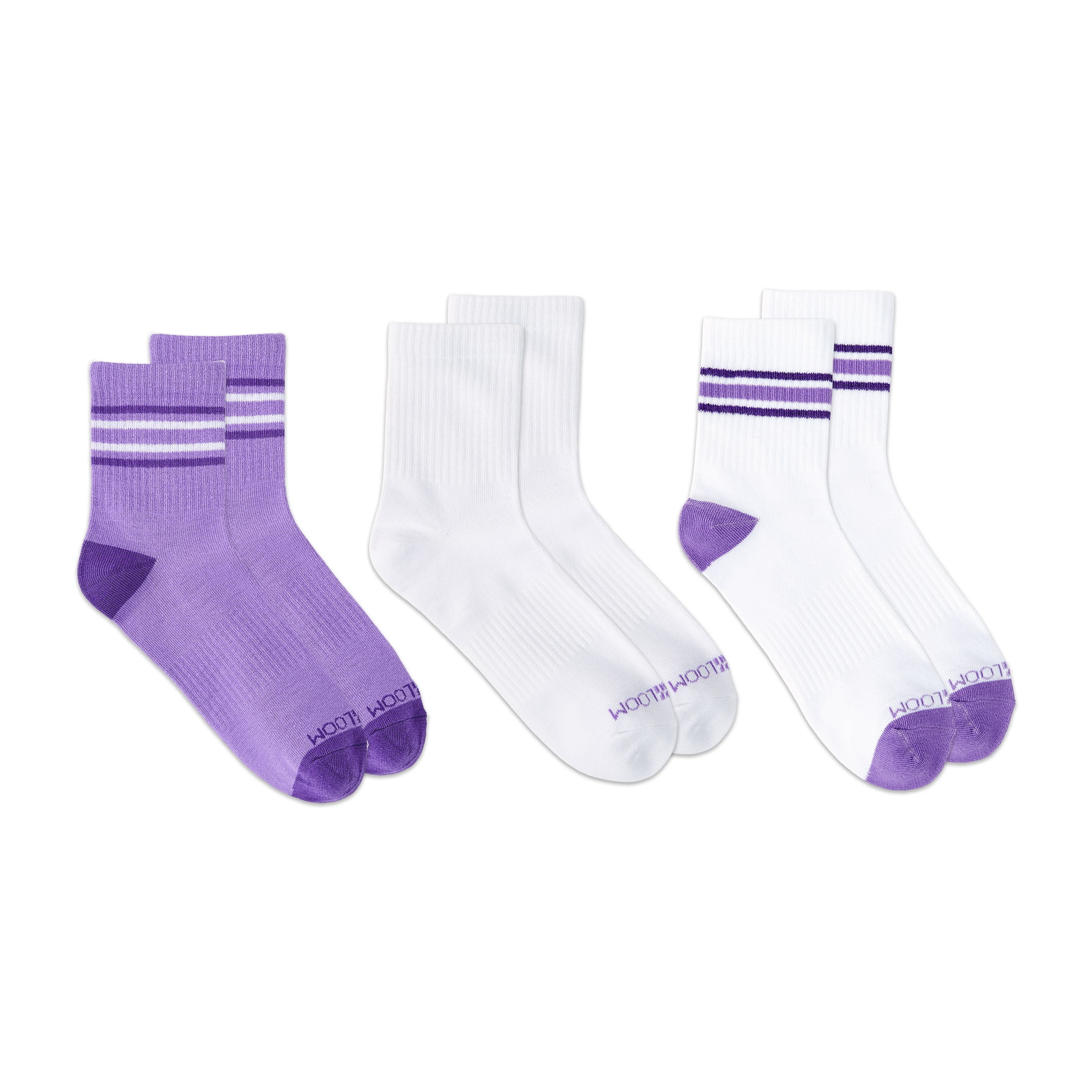 Fruit of the Loom Womens Value Mid Crew Socks, 3-Pack, Sock Sizes
