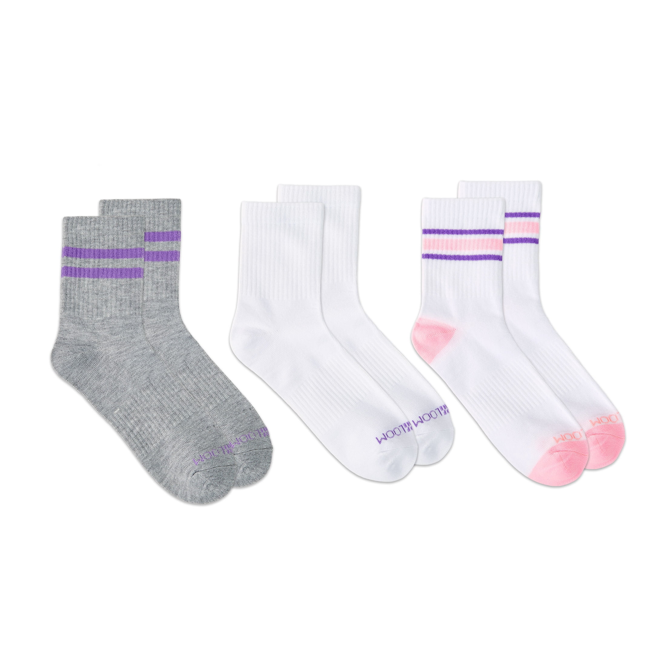 Fruit of the Loom Womens Value Mid Crew Socks, 3-Pack, Sock Sizes 4-10 ...