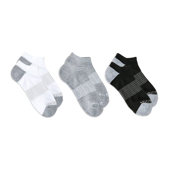 Fruit of the Loom Womens Value No-Show Socks, 3 Pack,Sock Sizes 4-10
