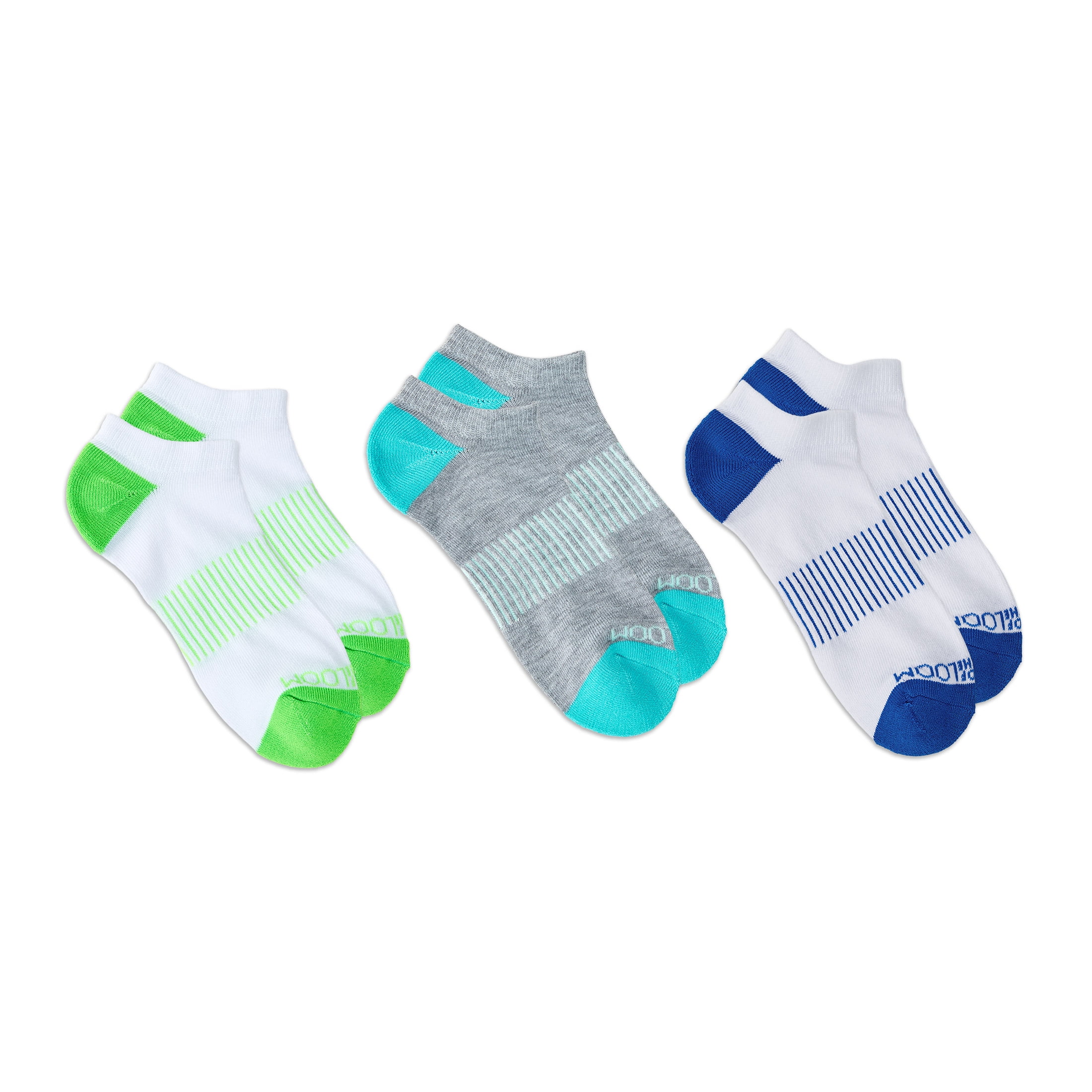 Fruit of the Loom Womens Value No-Show Socks, 3 Pack,Sock Sizes 4-10