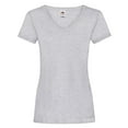 thumbnail image 1 of Fruit of the Loom Womens Valueweight Heather Deep V T-Shirt, 1 of 4