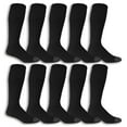 thumbnail image 1 of Fruit of the Loom Work Gear Tube Socks for Men, Black, Size 6-12 (10-Pack), 1 of 4