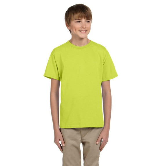 Fruit 100% Tee Youth SftyGreen
