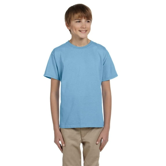 Fruit of the Loom Youth 5 oz. HD Cotton™ T-Shirt - 3931B, LIGHT BLUE, M