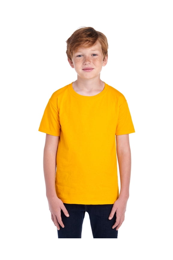 Fruit 100% Tee Youth Gold