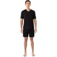 thumbnail image 1 of Fruit of the Loom mens 360 Stretch Short Sleeve V-neck Top and Short Sleep Pajama Set, 1 of 1