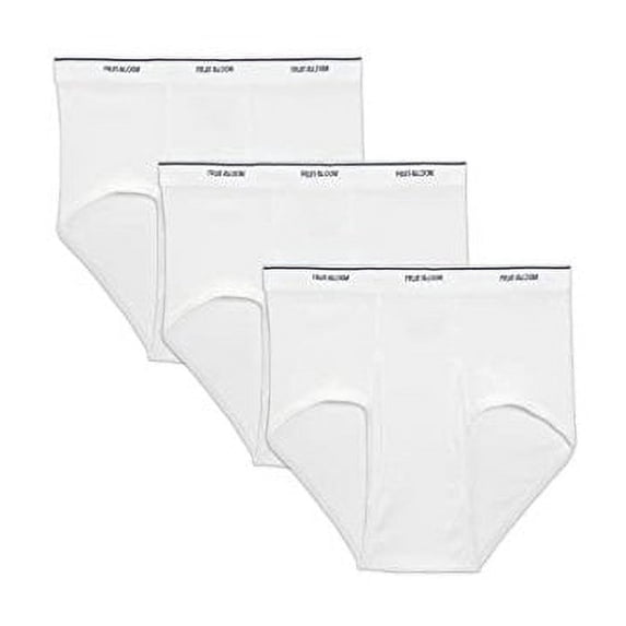 Fruit of the Loom mens Big and Tall Tag-free Underwear & Undershirts Briefs, Big Man -, White , XX-Big, 3 Pack