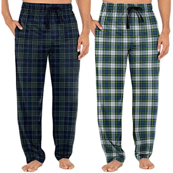 Fruit of the Loom mens Broadcloth Woven Sleep Pajama Pant - 2 Pack