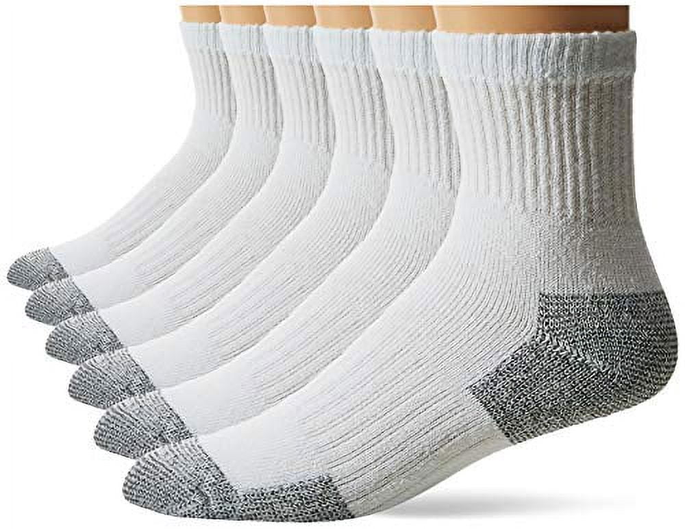 Fruit of the Loom mens Cushioned Durable Cotton Work Gear With Moisture ...