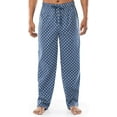 thumbnail image 1 of Fruit of the Loom mens Extra Soft Woven Poplin Sleep Pajama Pants, Regatta Blue, Small, 1 of 6