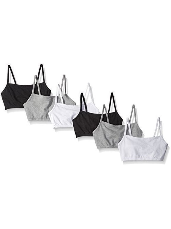 womens Spaghetti strap Pullover Sports Bra, 6-Pack